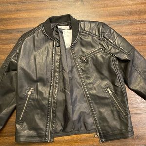 H&M Boy’s Leather Jacket, Size 9-10Y; Never Worn